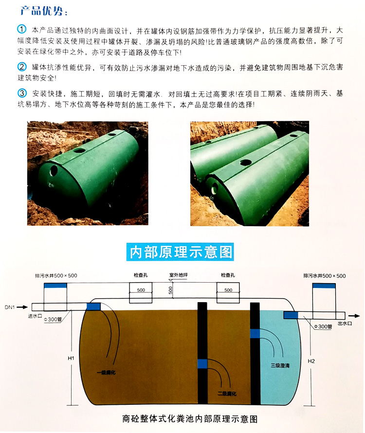 海丰玻璃钢化粪池